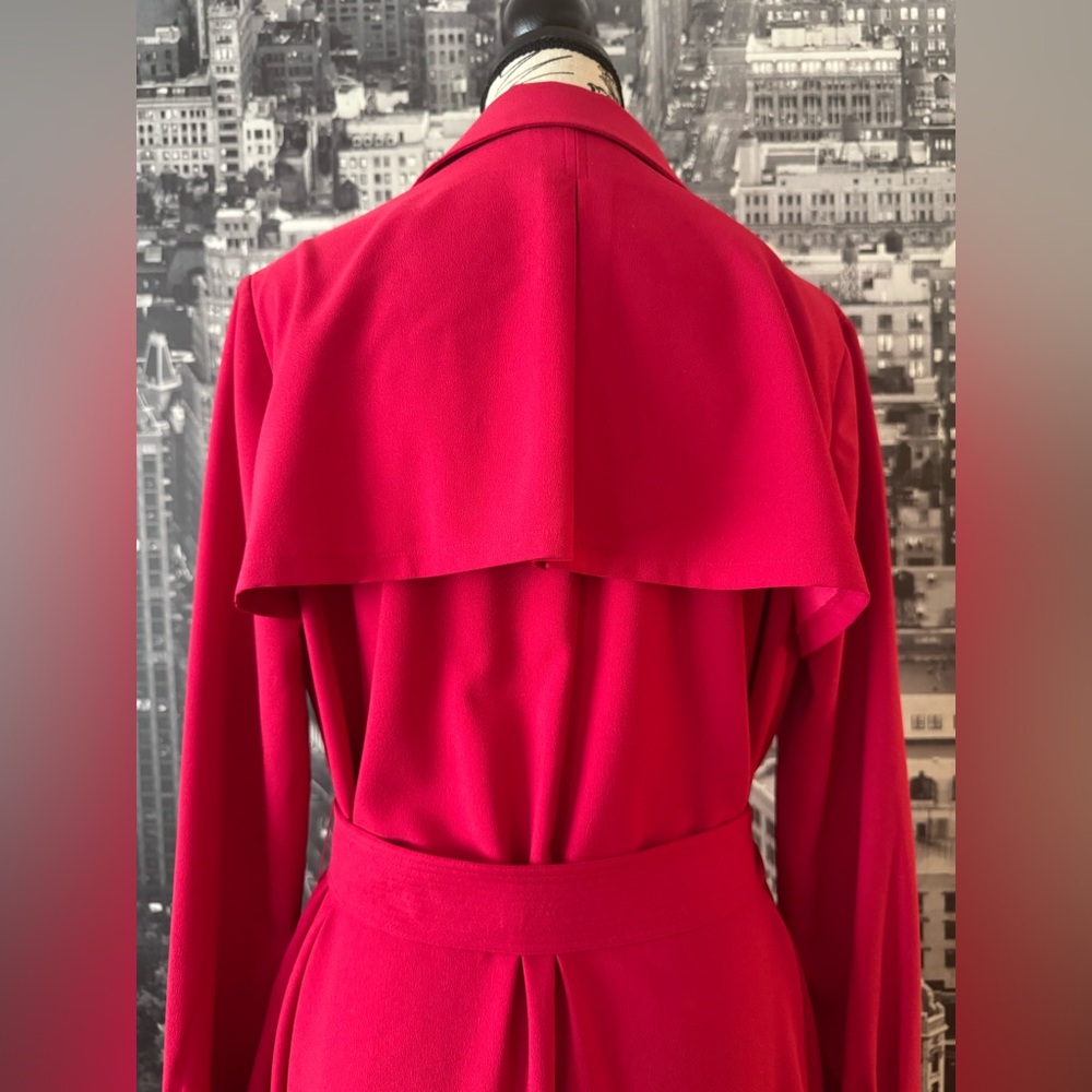 NWOT Maje Rivoise Fushia Belted Long Sleeve Dress - Picture 7 of 9